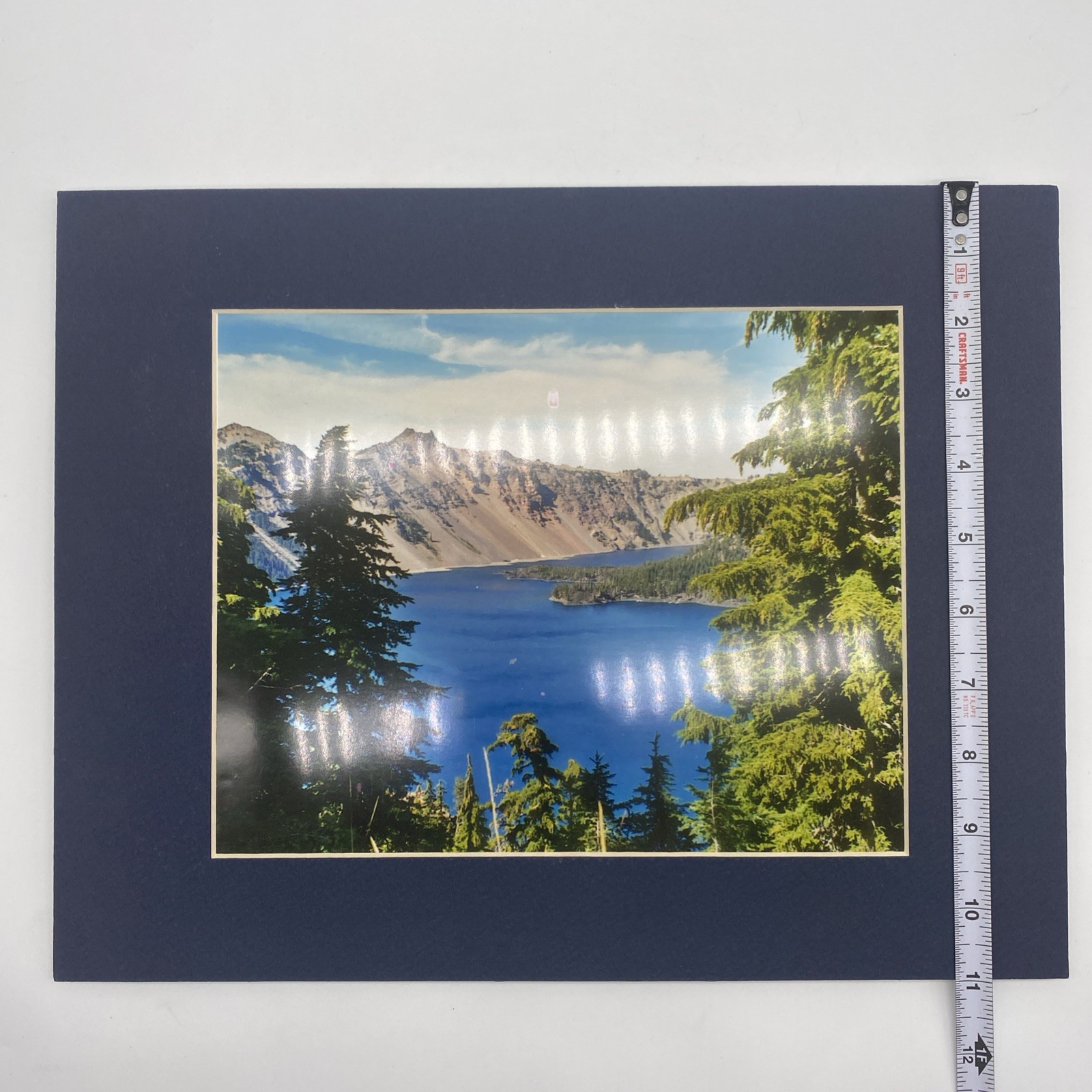 Matted Lake Mountains Landscape Photo Print 11 X 14 Wall Art Gallery Decor
