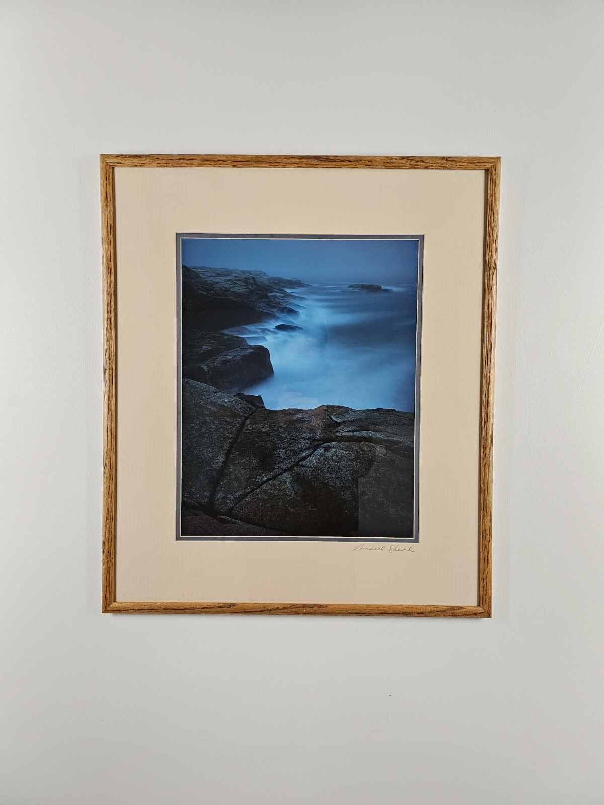Vintage Signed Randall Shedd 35mm Photograph 29×25 Framed Art, Nova Scotia
