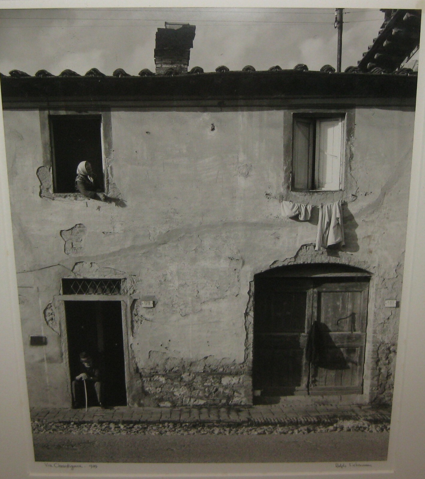 RALPH LIEBERMAN ‘Via Chiantigiana – 1979’ Tuscany Italy Architecture Photograph