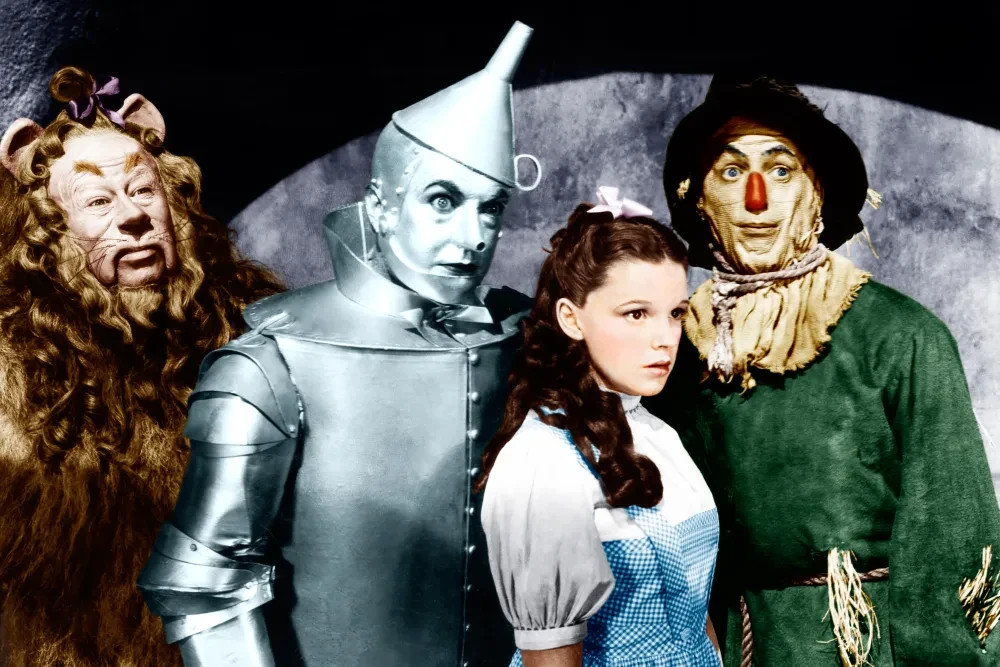 Wizard Of Oz Cast Dorothy Scarecrow Tim Man Cowardly Lion Photo 8.5×11