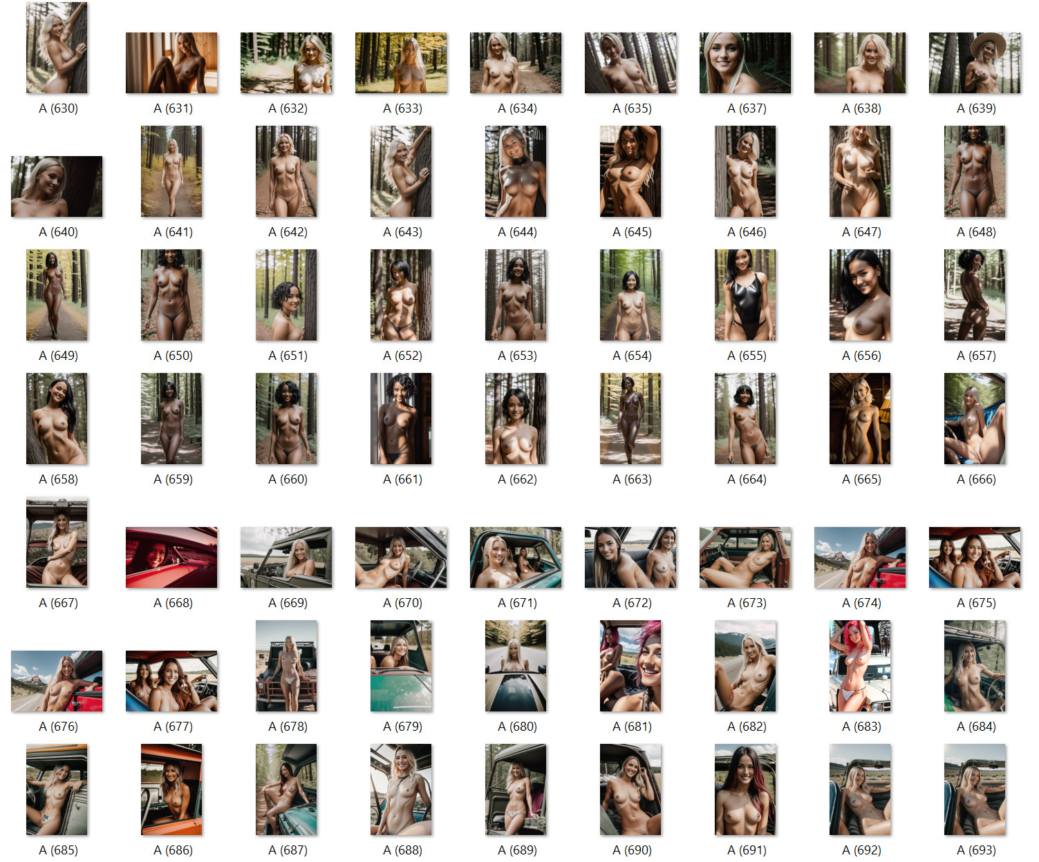LOT 100x 4×6 Nude Picture Photograph Pinup-Girl Woman Model Femal Risqué L66 11
