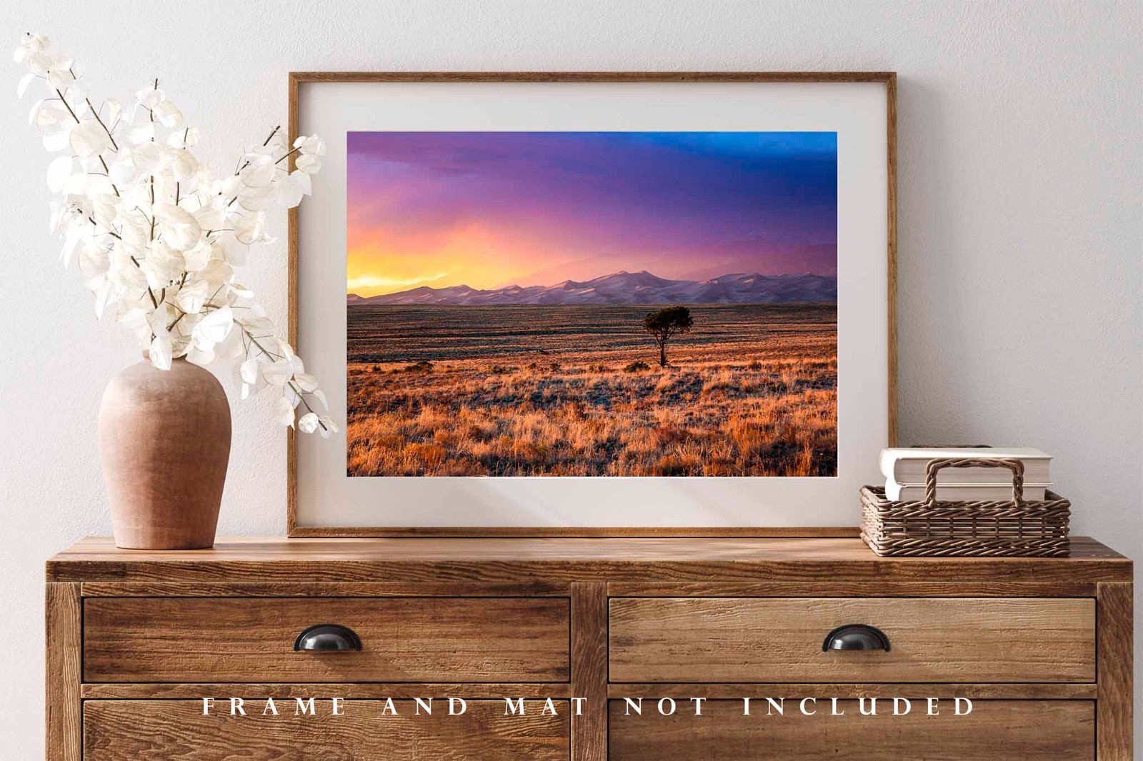Great Sand Dunes Photography Print: Colorado Stormy Sunset Rocky Mountains Photo