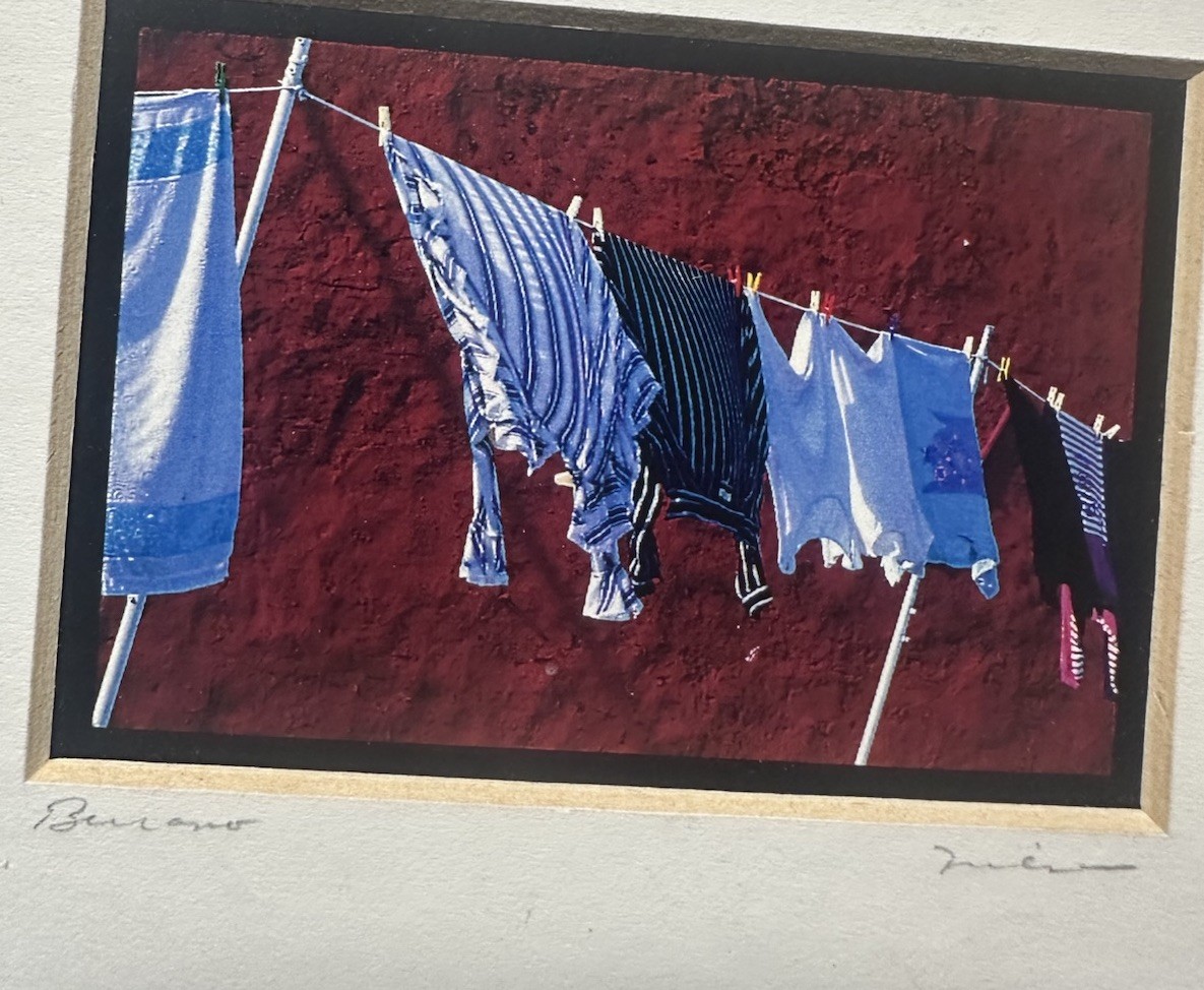 2 Jim Nilsen Signed Color Photography Prints 5×5 Matted – Burano & Guatemala
