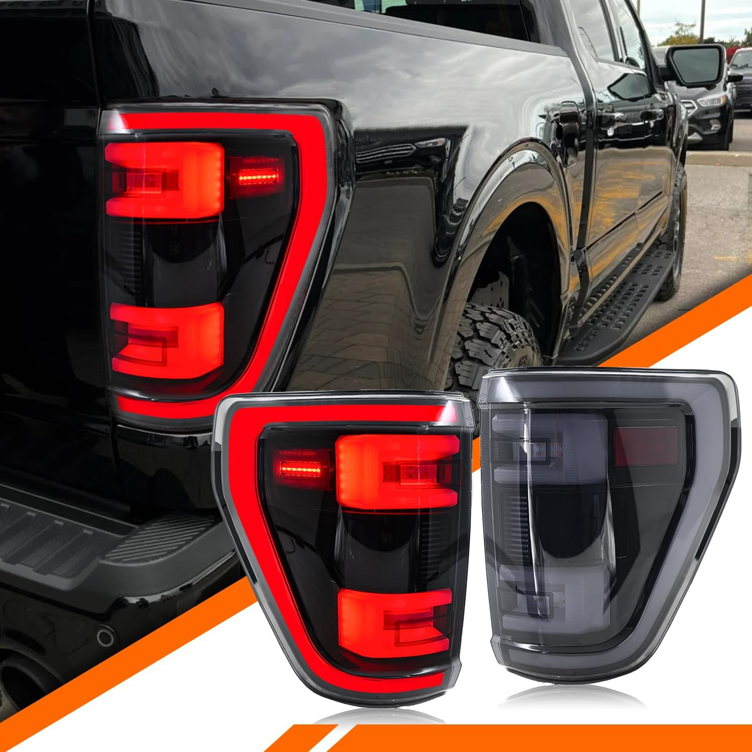 LED Tail Lights for Ford F150 2021-2023 Taillights Assembly [Only Fit for F-150