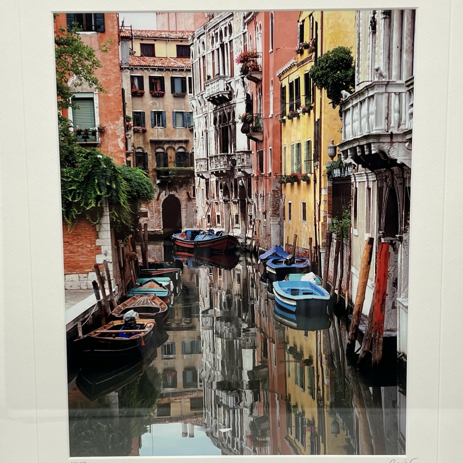 Luciano “Venice Canal Scene” Burano Italy Signed Limited Edition Photo 637/750