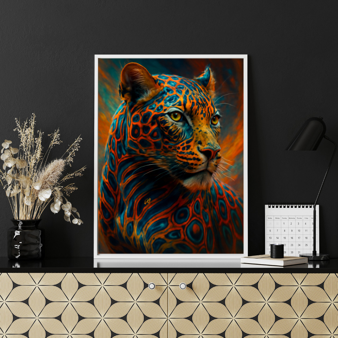 Digital Image Picture Photo Wallpaper Printable Poster Leopard Wall Art Decor AI