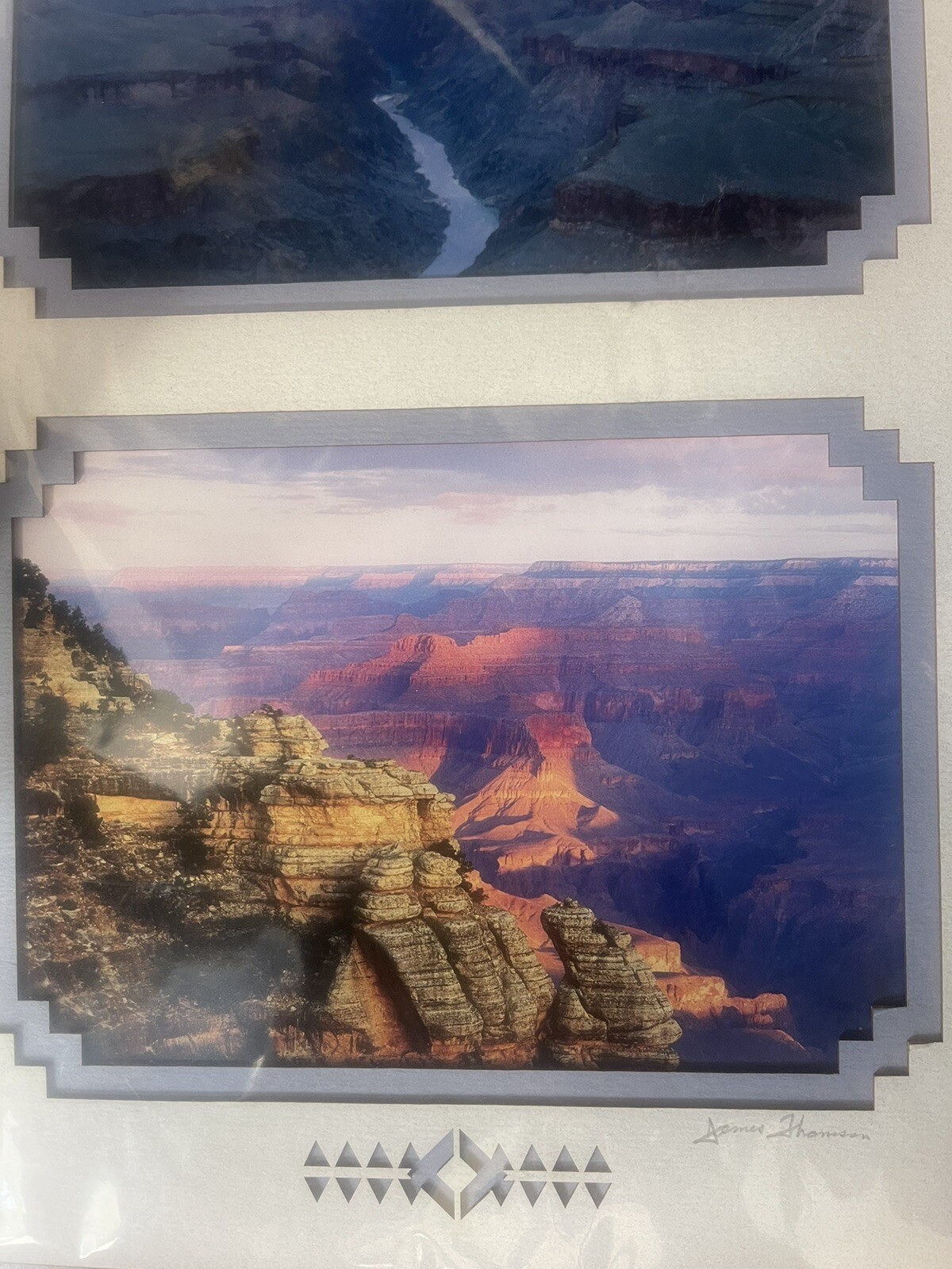 JAMES THOMSON Photography ~ Grand Canyon Desert Arizona ~ 2 Photo Matted 11×14