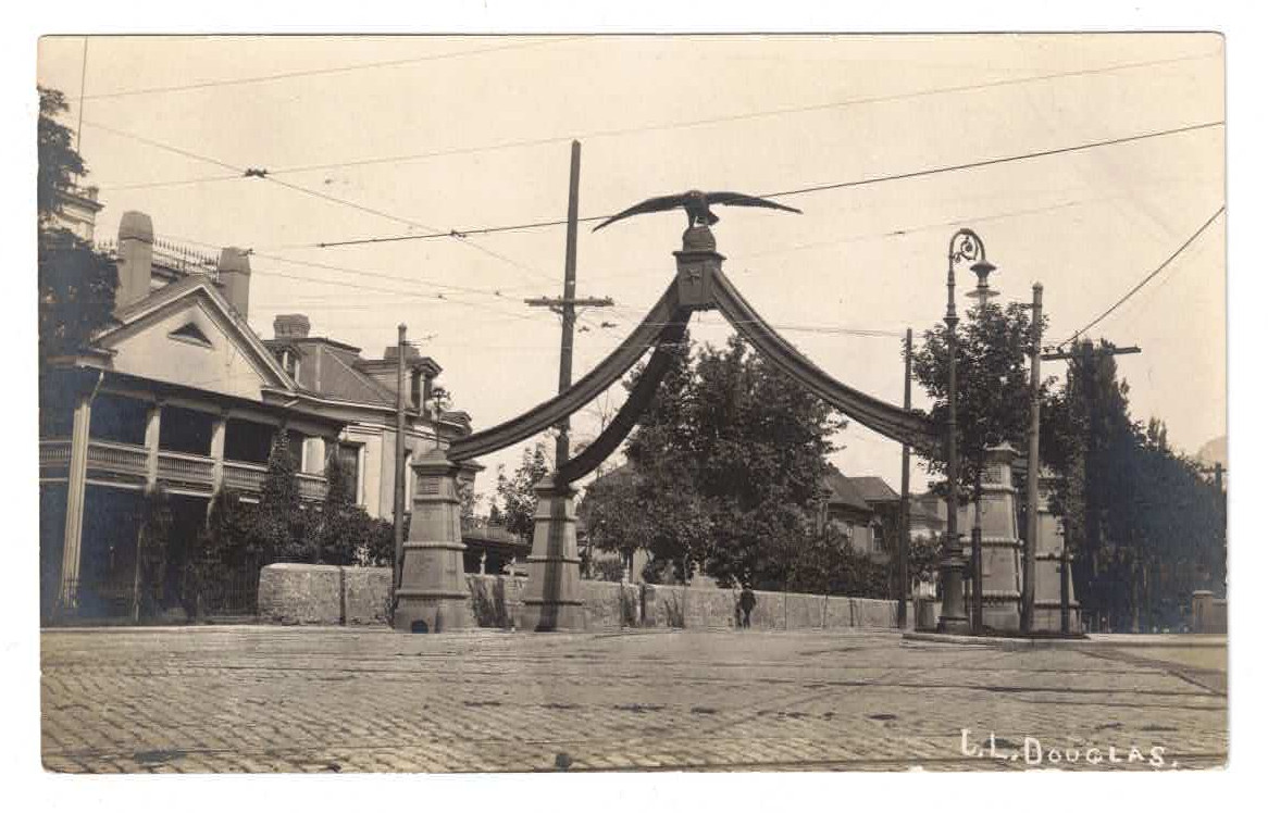 RPPC, C L Douglas / Eagle Gate Monument Salt Lake City