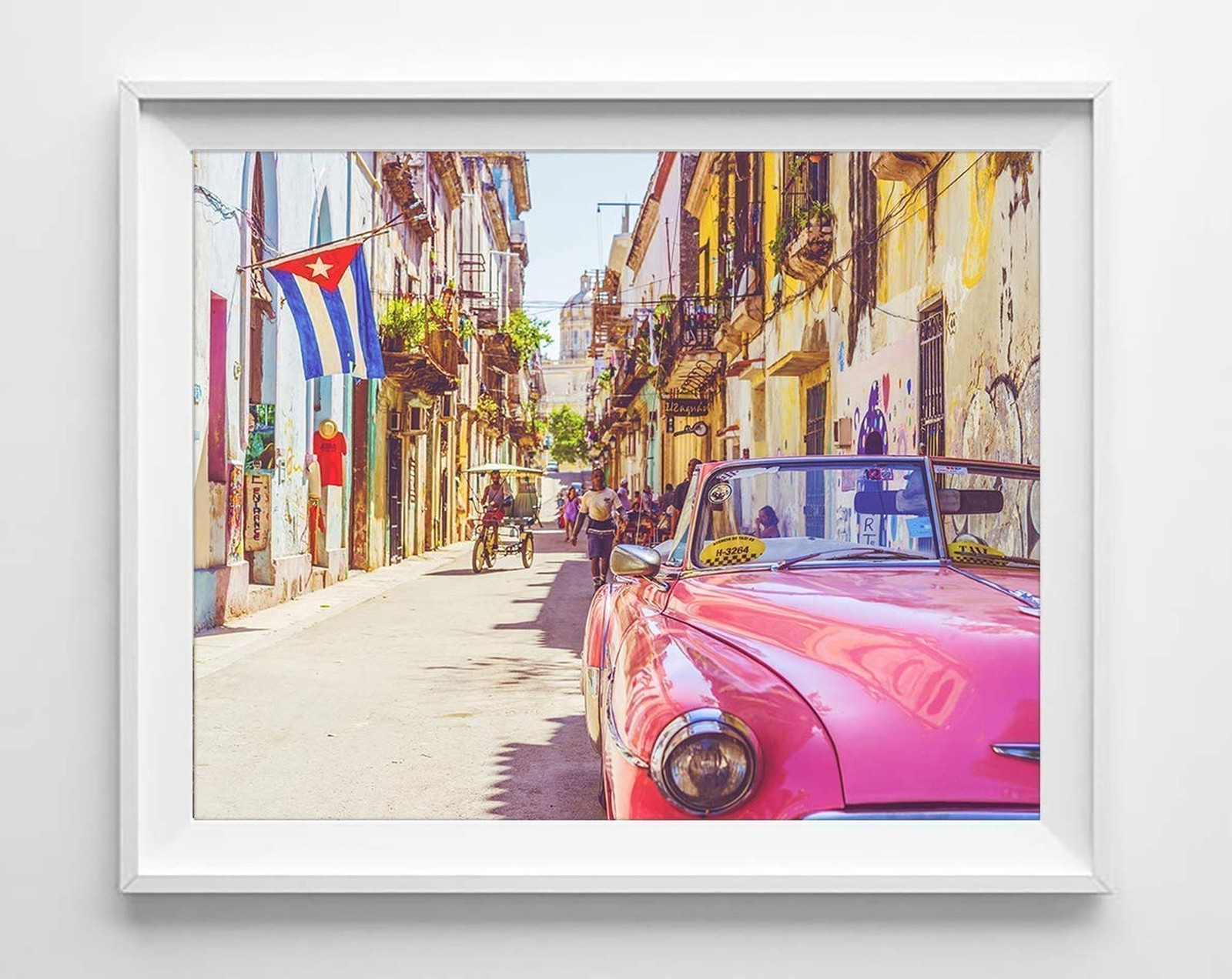 Vintage Vibrant Cuba Photography Photographic Prints, Set of 4, Unframed, Ant…