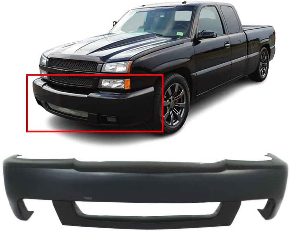 Compatible with Front Bumper Cover Fascia 2003-2007 Chevy Silverado 1500 SS Exte