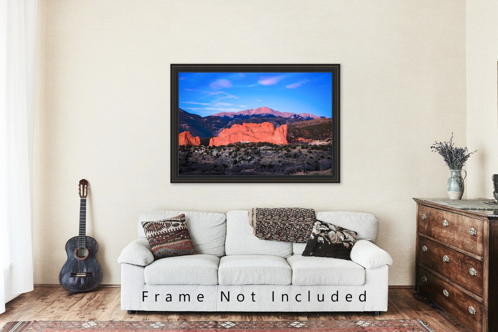 Rocky Mountain Photography Print – Picture of Pikes Peak in Colorado Springs