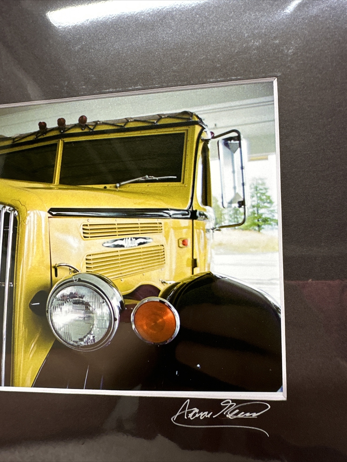 Yellowstone Bus Photo Art Print 5×7 Matted In 8×10