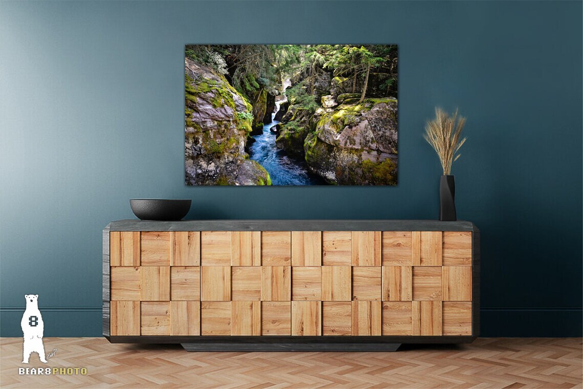 Avalanche Gorge – Glacier National Park, Montana Nature Photography Prints