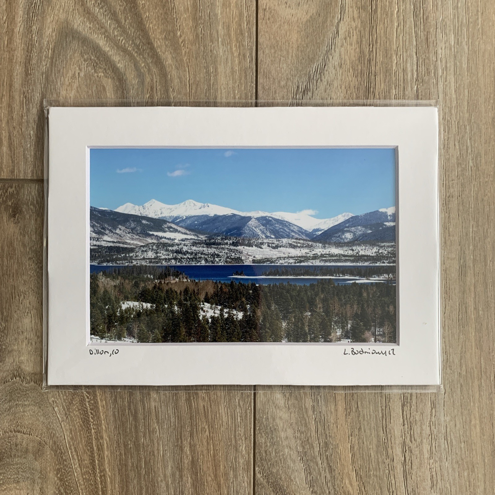 Dillon Colorado Photography Print with Lake and Mountains