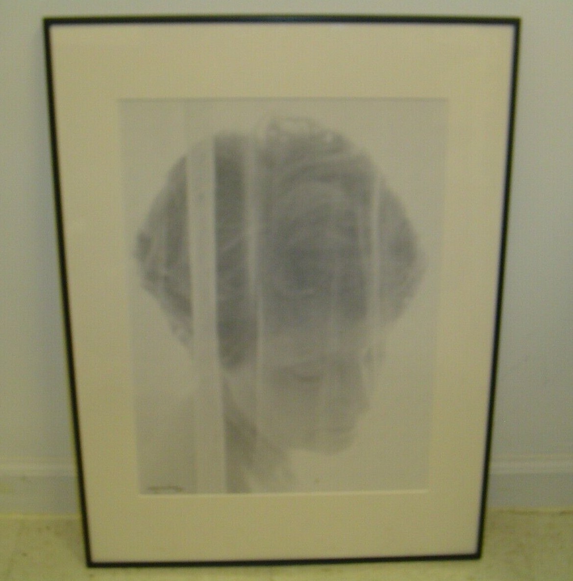ART PHOTOGRAPHY Woman Headshot Black & White by L. Santucci Frames 18x24in