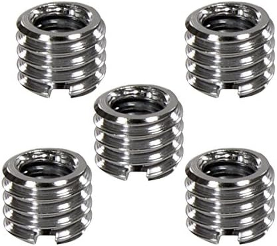 Metal 1/4 Inch to 3/8 Inch Tripod Thread Adapter, Easy Mount Convert Screw Adapt