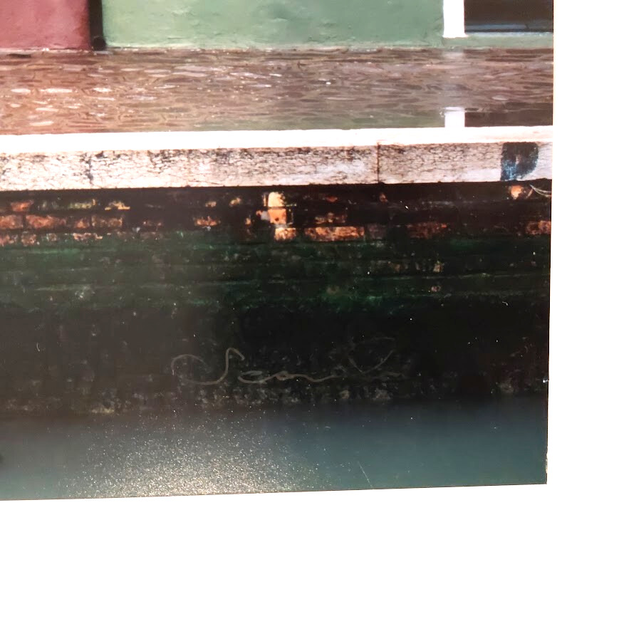 Dry Matted Photo of Burano Venice Italy Signed & Numbered 20″ x 18″