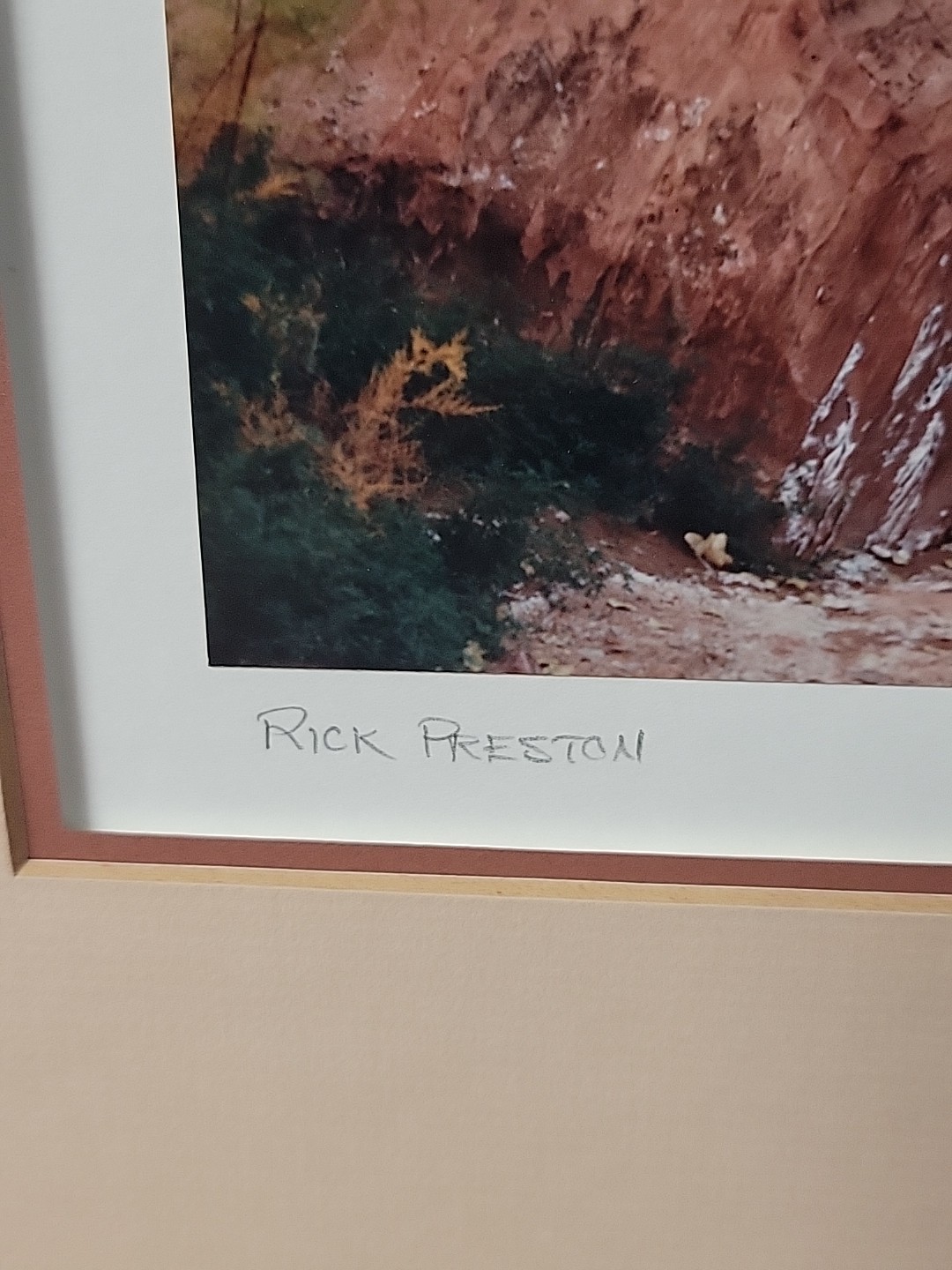 “Co-Op Creek” by Rick Preston 1988 #3, matted and signed,NO FRAME.