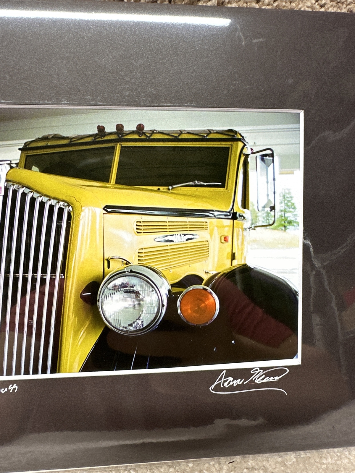 Yellowstone Bus Photo Art Print 5×7 Matted In 8×10