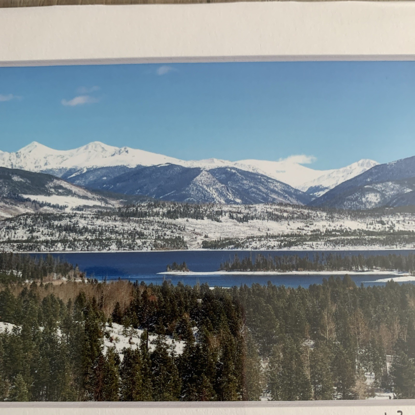 Dillon Colorado Photography Print with Lake and Mountains
