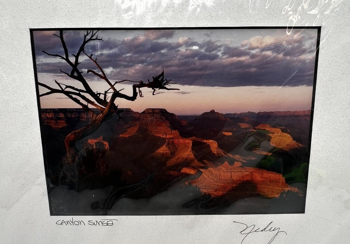 Canyon Sunset Signed Photo The Grand Canyons Landscape 4.5 x 6.5 Matted 8 x 10