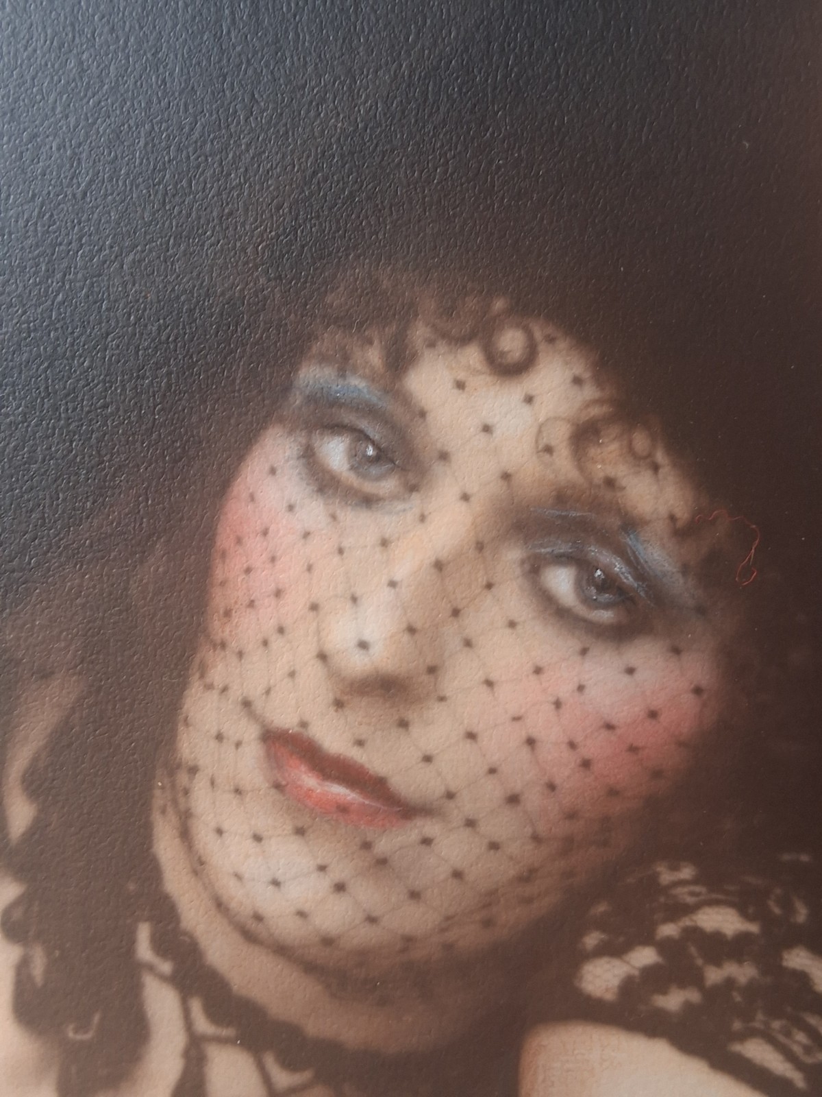 Black Widows Photograph Gary Johnson Signed Oddity Flapper Women Hand Colored