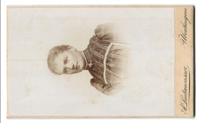Photograph A. Lauterwasser, Überlingen, monogram of the photographer and address