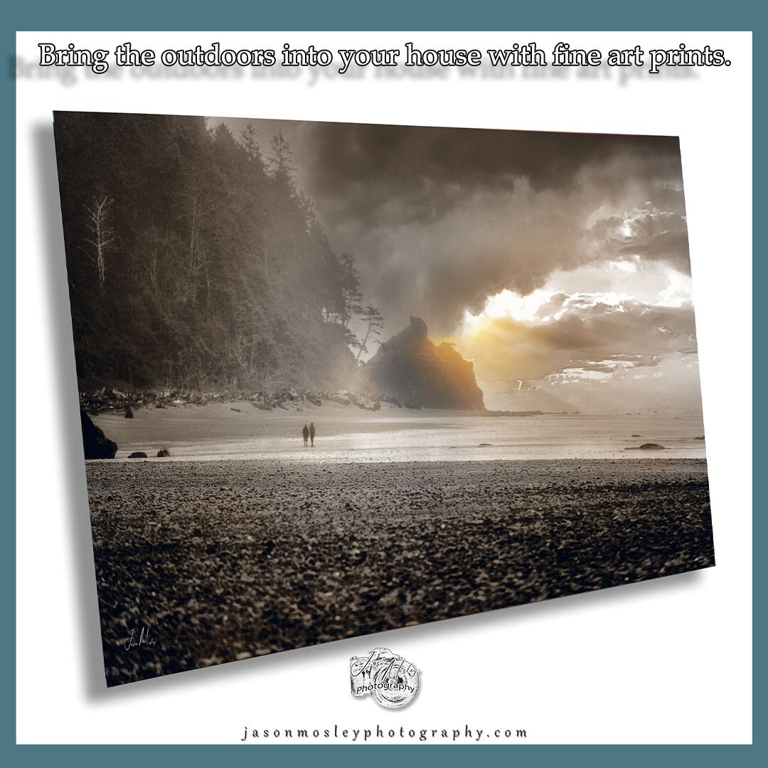 Olympic National Park Photography Ruby Beach panoramic landscape Metal 24×36″