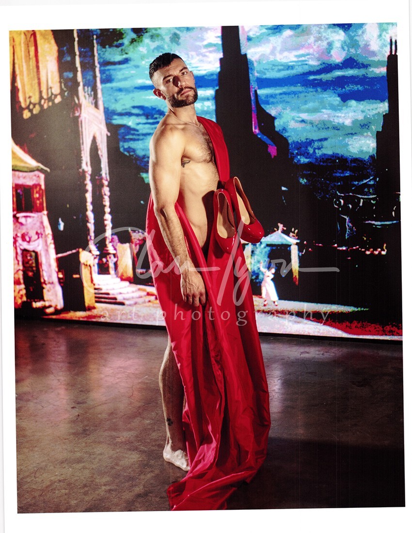 11 X 8.5 Alan Lyon Original Male Photo gay interest (1) The red shoes Alex