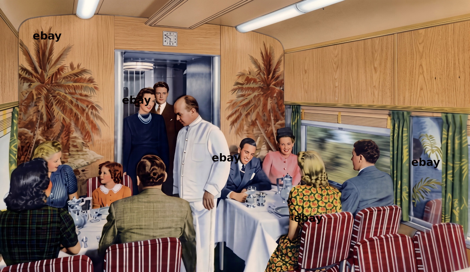 Photo Art Print Illinois Central City of Miami’s Palm Garden diner circa 1940s