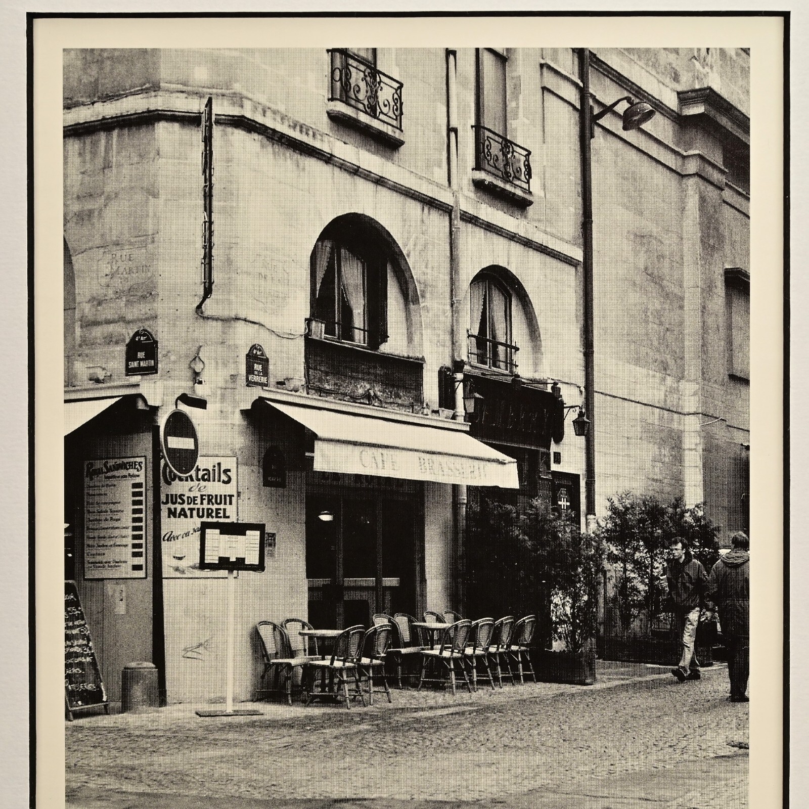 CONNIE BEGG Original Vintage Signed Paris Cafe Europe Cityscape Photograph Print