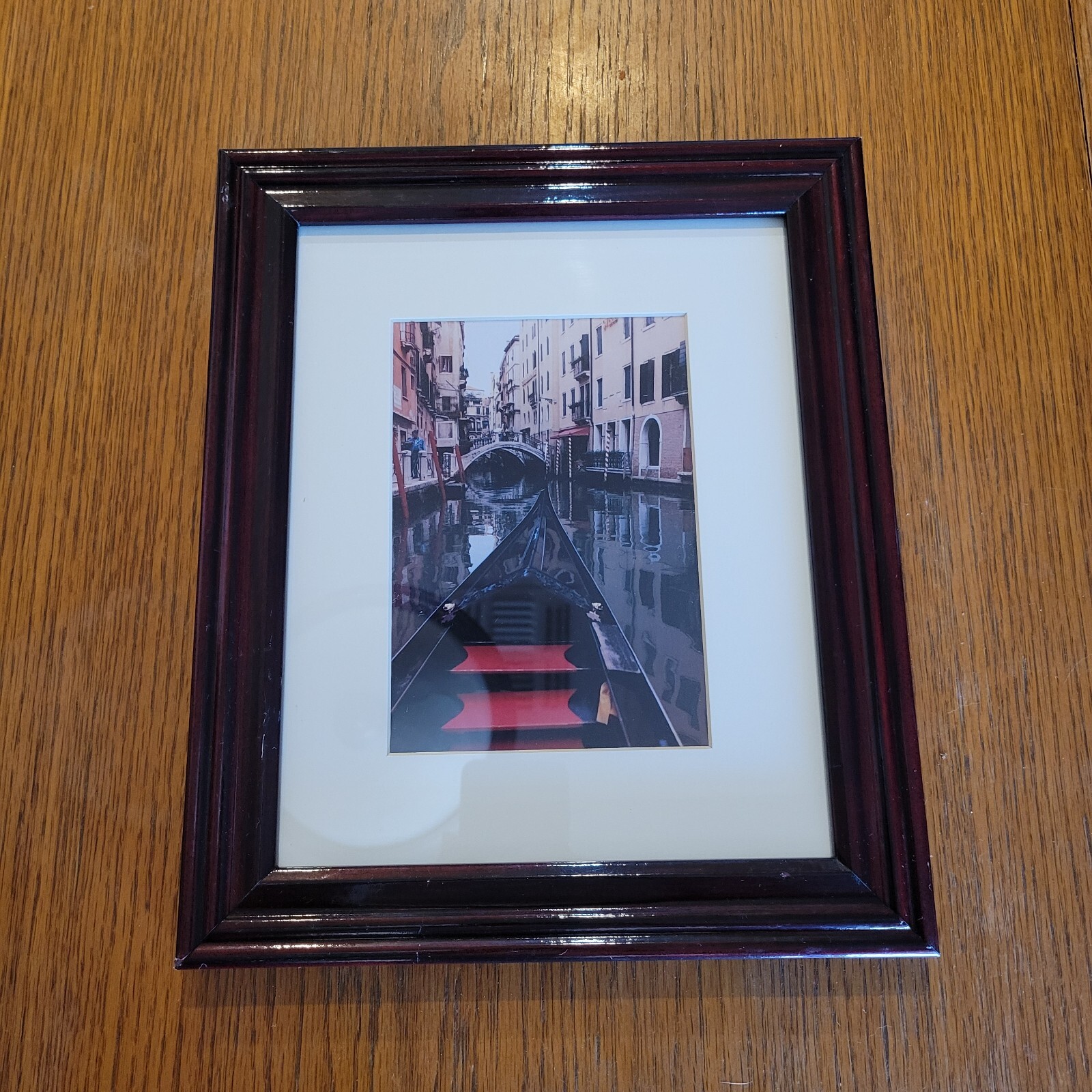 Black Cherry Framed Venice Photo Art 12″x10″