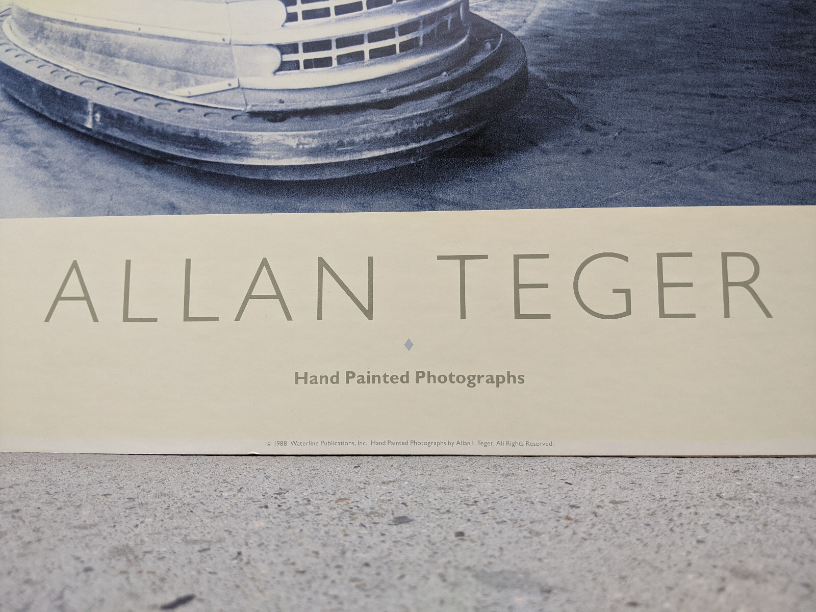 Allan I Teger ’88 Original “Lusse Skooter Bumper Car” HAND PAINTED PHOTOGRAPH