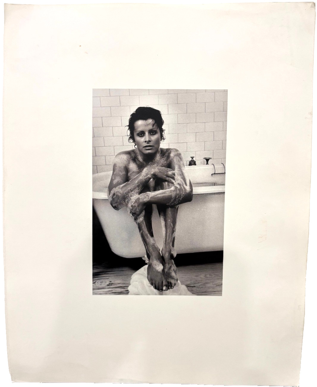 Woman in a Bath Tub-Archival Digital Pigment Print Photograph-80s-Mark Bugzester