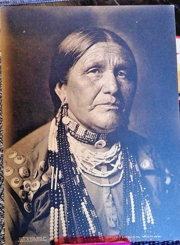 George B. Cornish – Western Photographer Vintage “OTOE INDIAN WOMAN” 1907 Photo