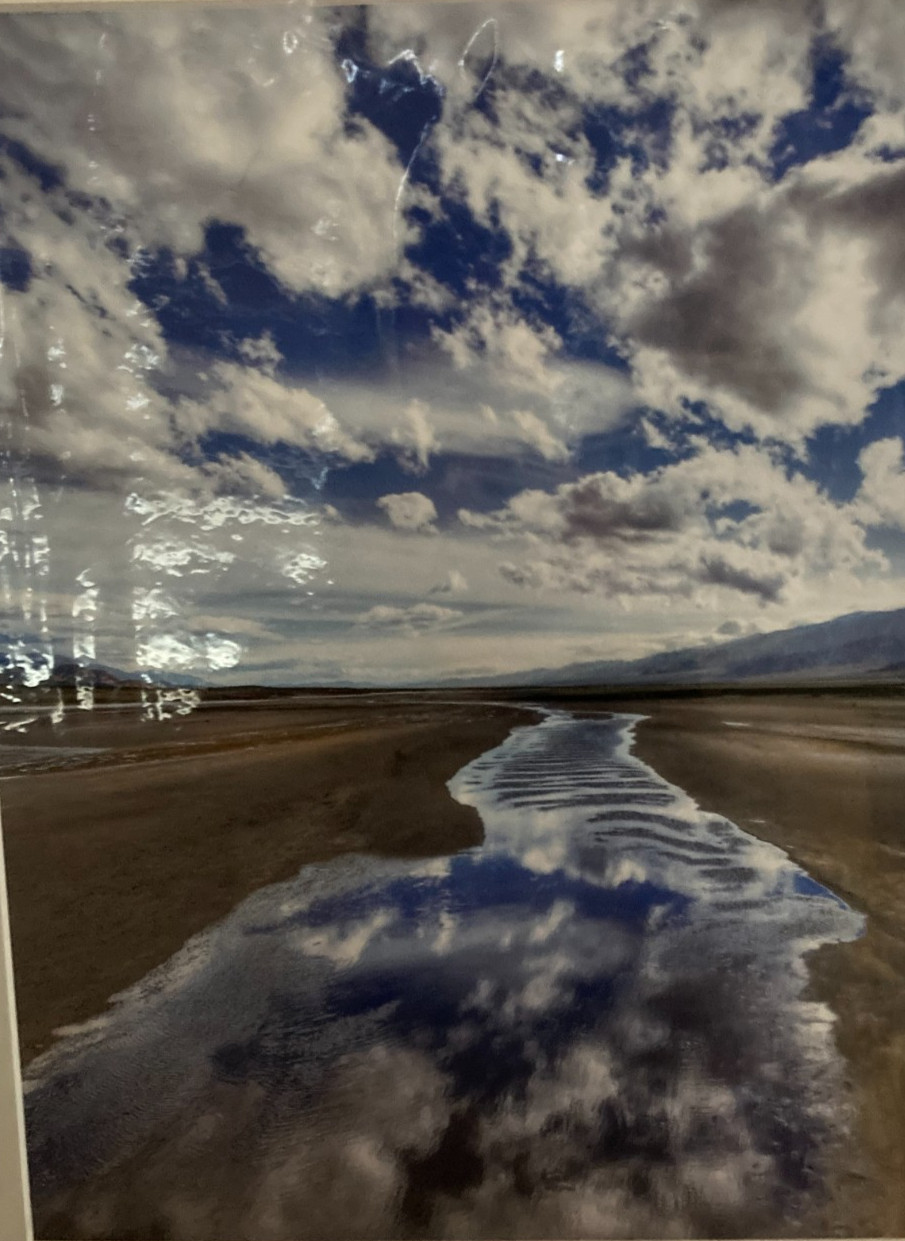 Signed Alain Briot Landscape Photograph Playa Reflections Death Valley 36 cm