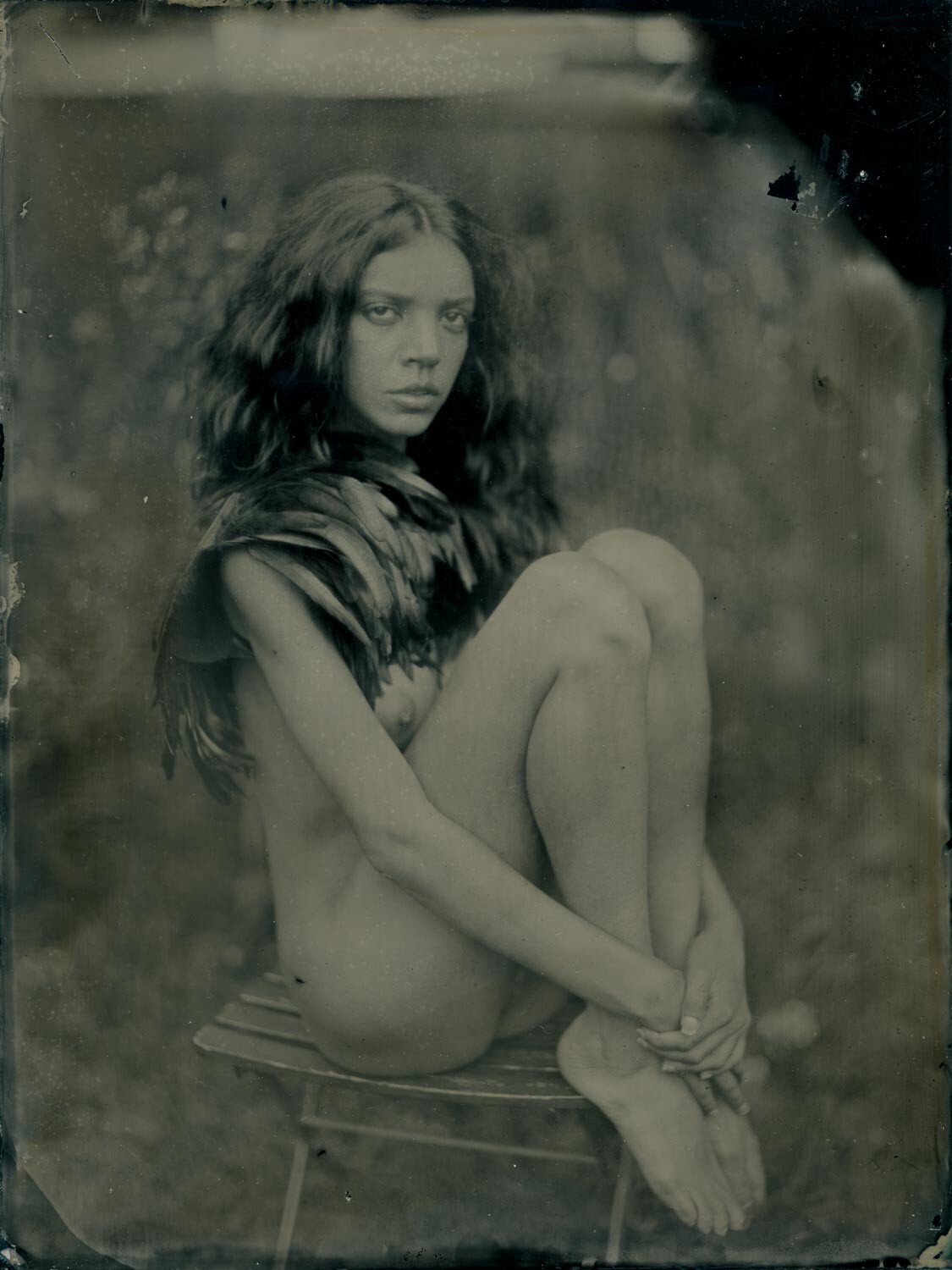 Original ART Nude COLLODION WETPLATE 18x24cm (8×10″) 005