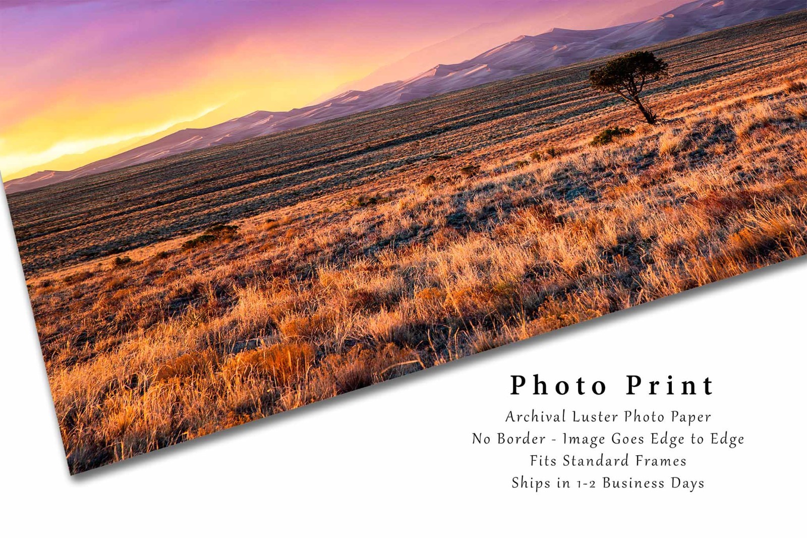 Great Sand Dunes Photography Print: Colorado Stormy Sunset Rocky Mountains Photo