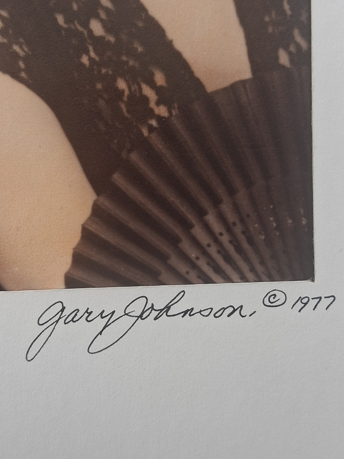 Black Widows Photograph Gary Johnson Signed Oddity Flapper Women Hand Colored