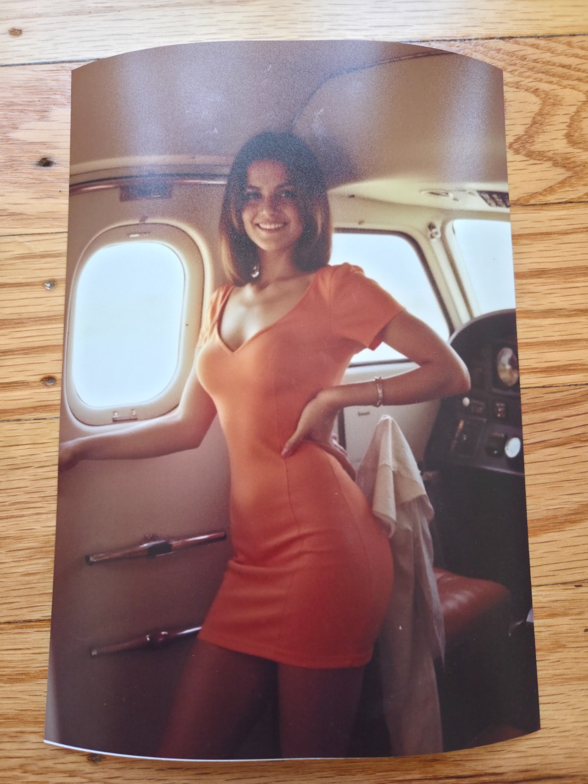 Vintage Lot of 8 Risque Airline Stewardess 5×7 Photos – 1970s Limited Edition