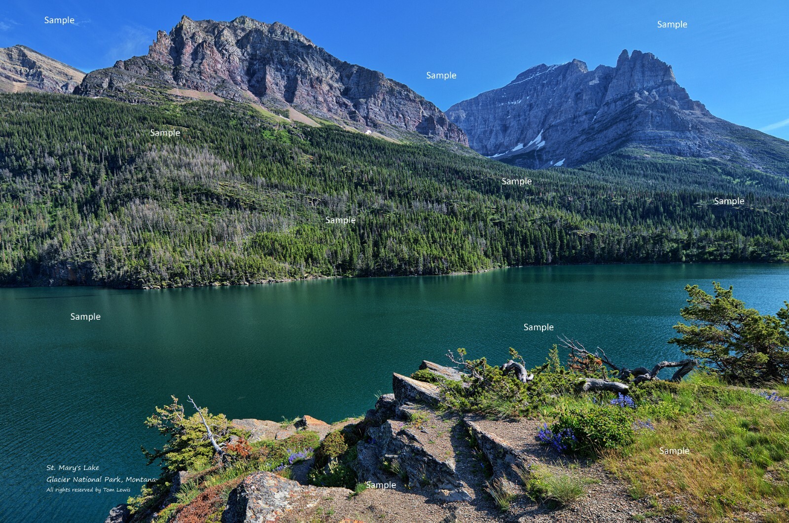 Glacier National Park Montana #6 St. Mary’s Lake Photo Poster Print GP08