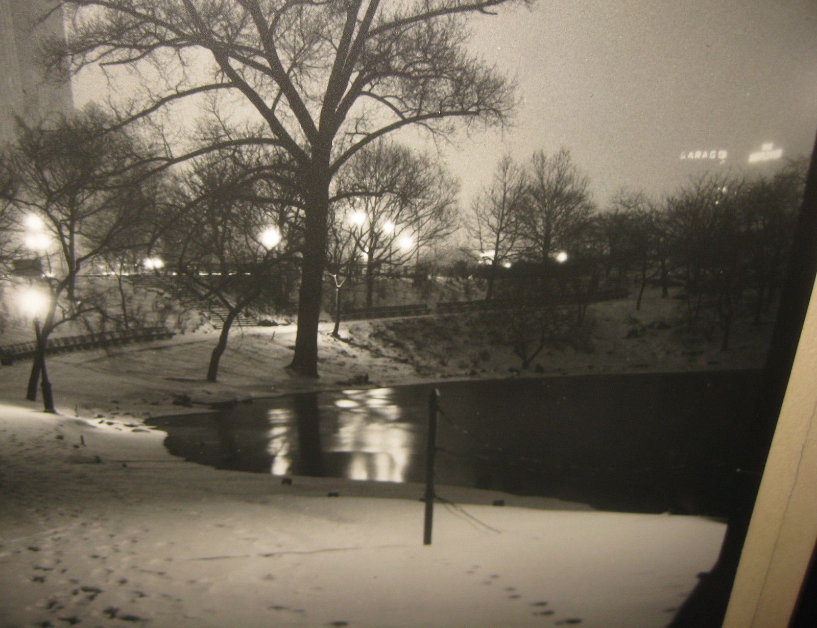 Original PAUL LEWIS ANDERSON ‘Central Park’ Winter NEW YORK CITY Gelatin PHOTO