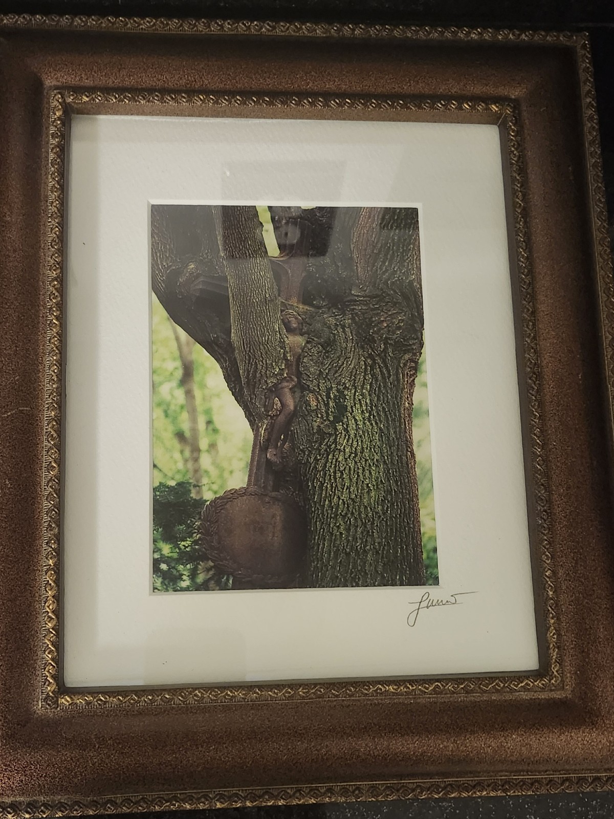 Luciano-Mario Duse Signed Numbered Christ In Tree