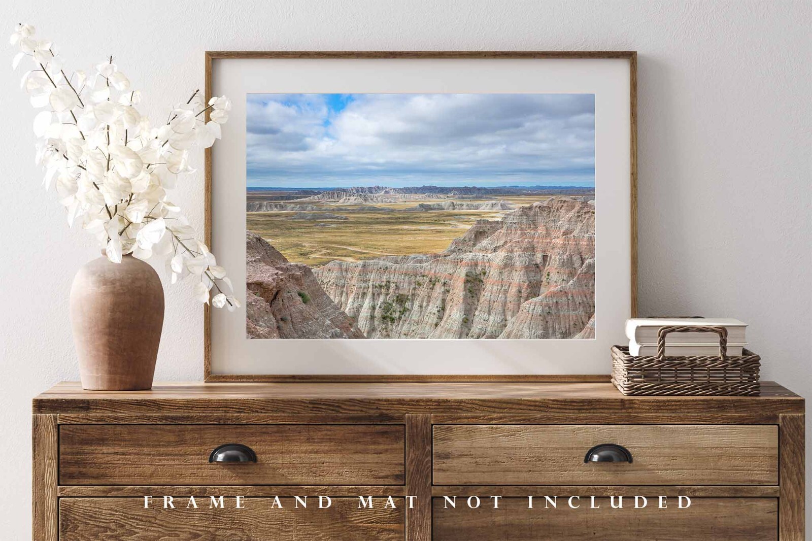 Badlands Photography Print – Picture of Prairie Landscape in South Dakota