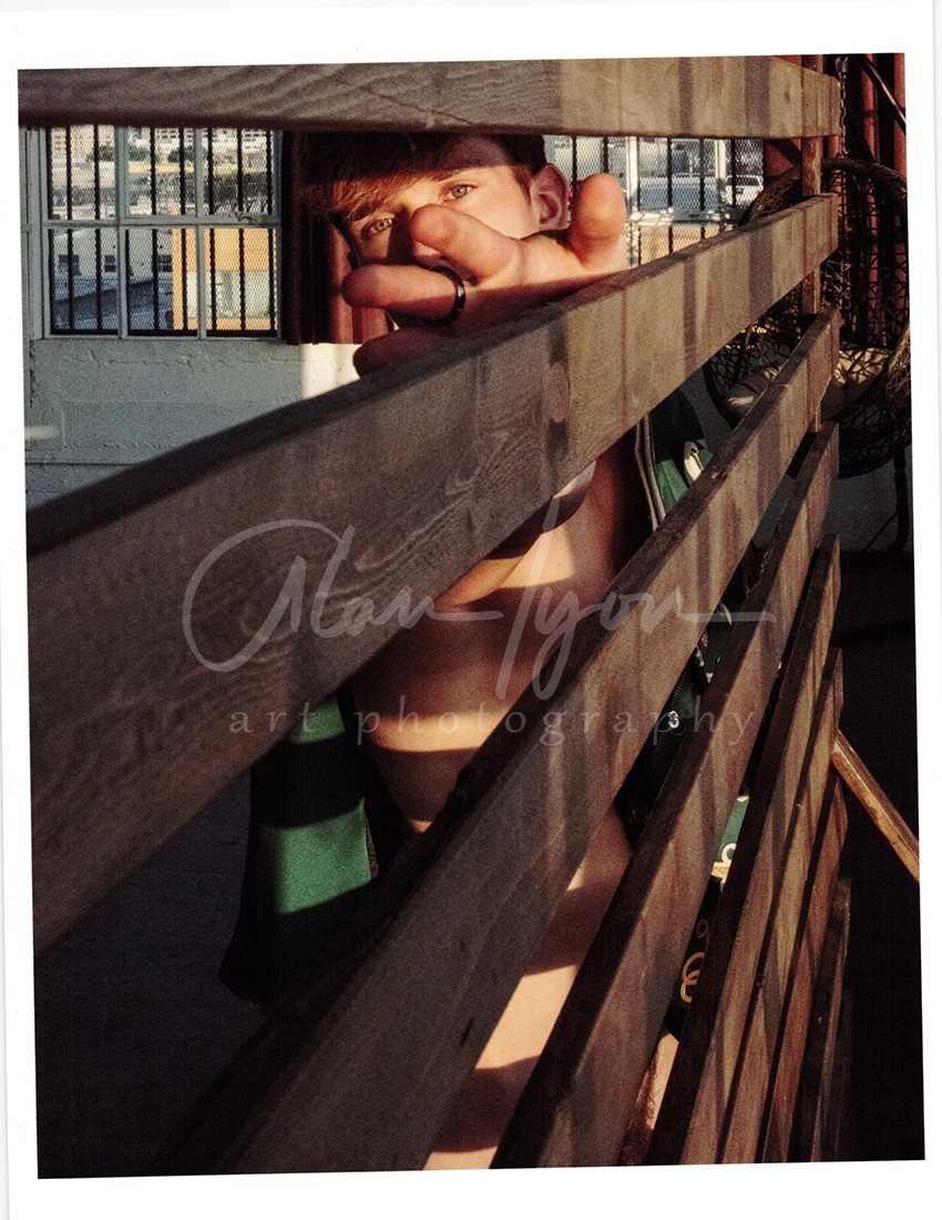 11 X 8.5 Alan Lyon Original Male Photo gay interest (2) Eelvis sun setting