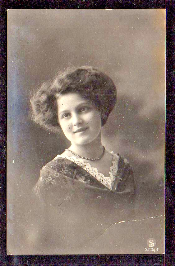B300# Postcard, Girl, Young Woman, Stamp STADE 30.04.1911