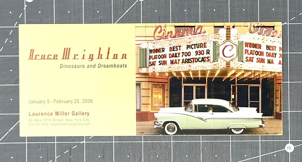 Bruce Wrighton (1950-1988) Art Show Announcement Card 2006 NYC Binghamton NY