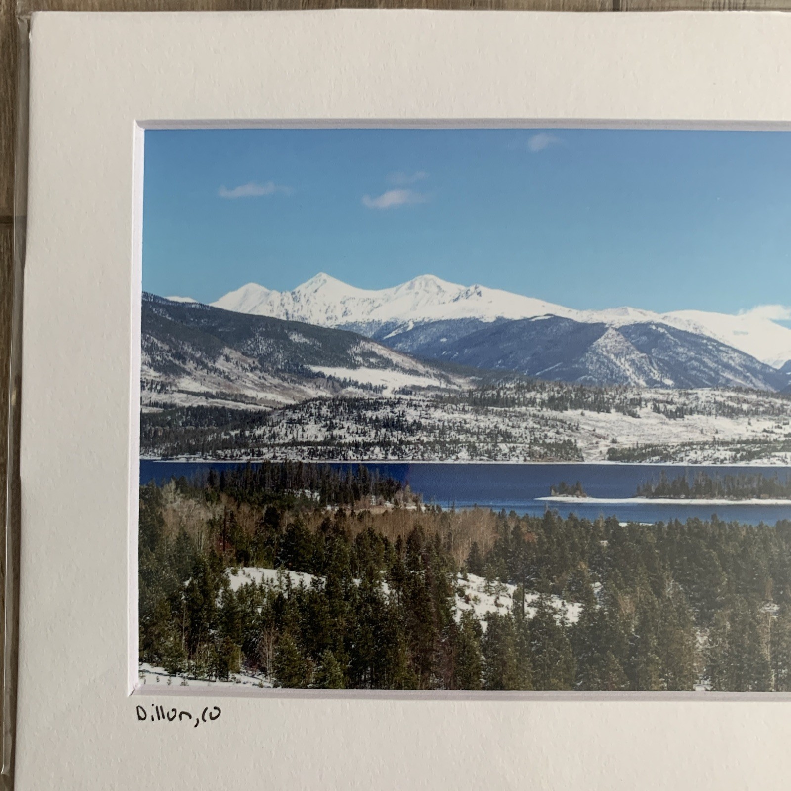 Dillon Colorado Photography Print with Lake and Mountains