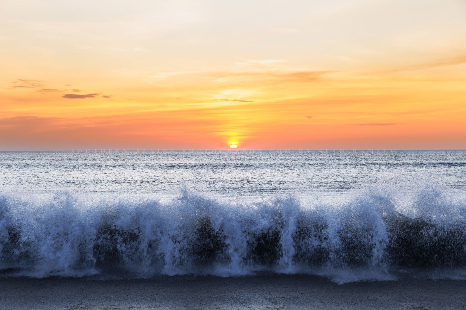 Outer Banks Photography Print: North Carolina Beach Sunrise Waves OBX NC Photo
