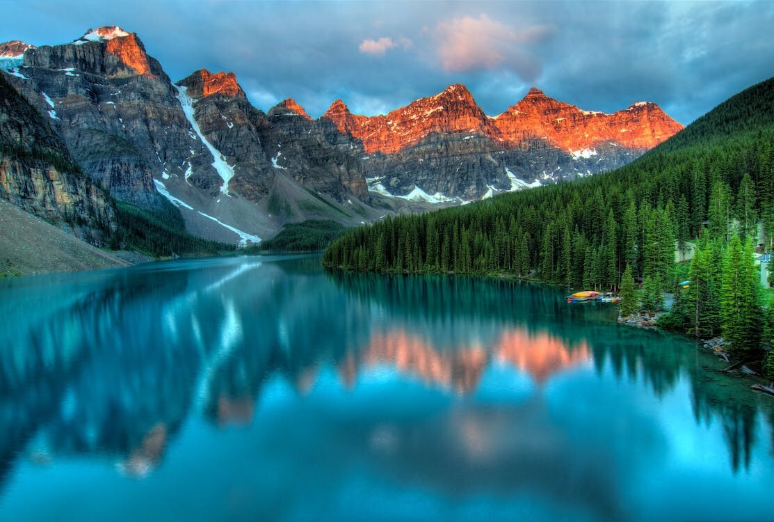 Digital Image Picture Photo Pic Wallpaper Background Lake and Mountain 7380